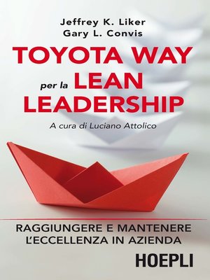 cover image of Toyota Way per la Lean Leadership